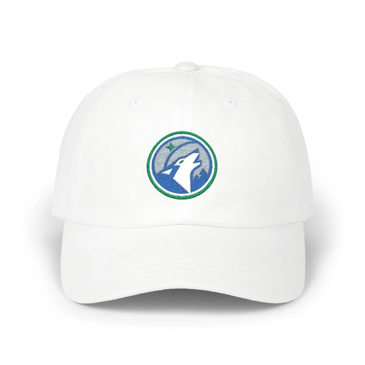 Minnesota Basketball embroidered dad cap in Royal, Grey & White, front view